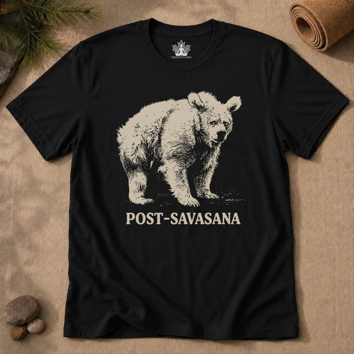 Post-Savasana Sleepy Bear Men Tee