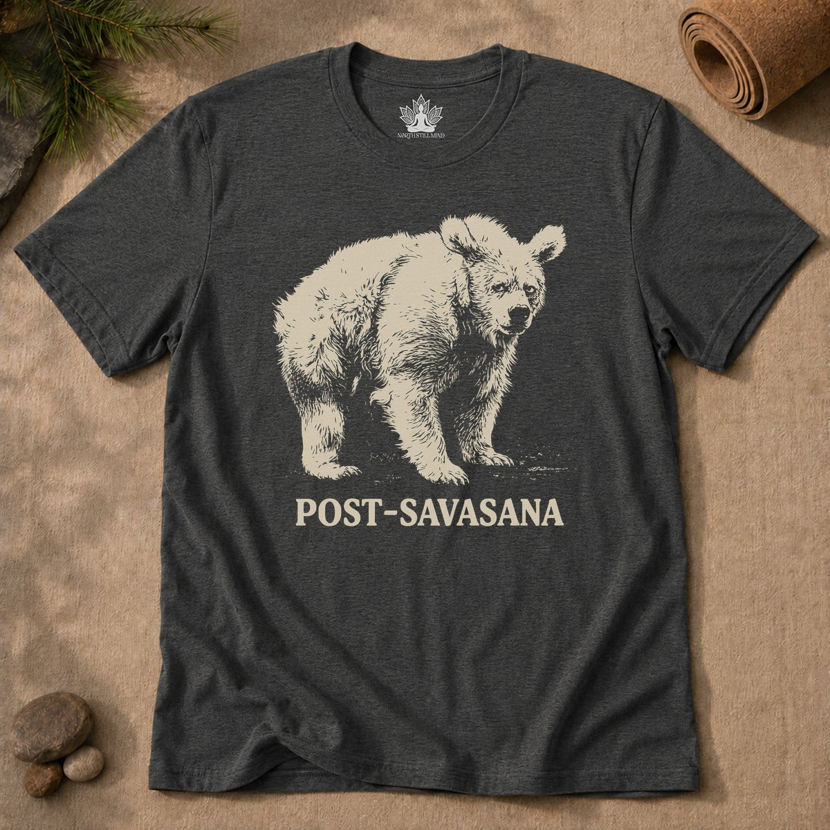 Post-Savasana Sleepy Bear Men Tee