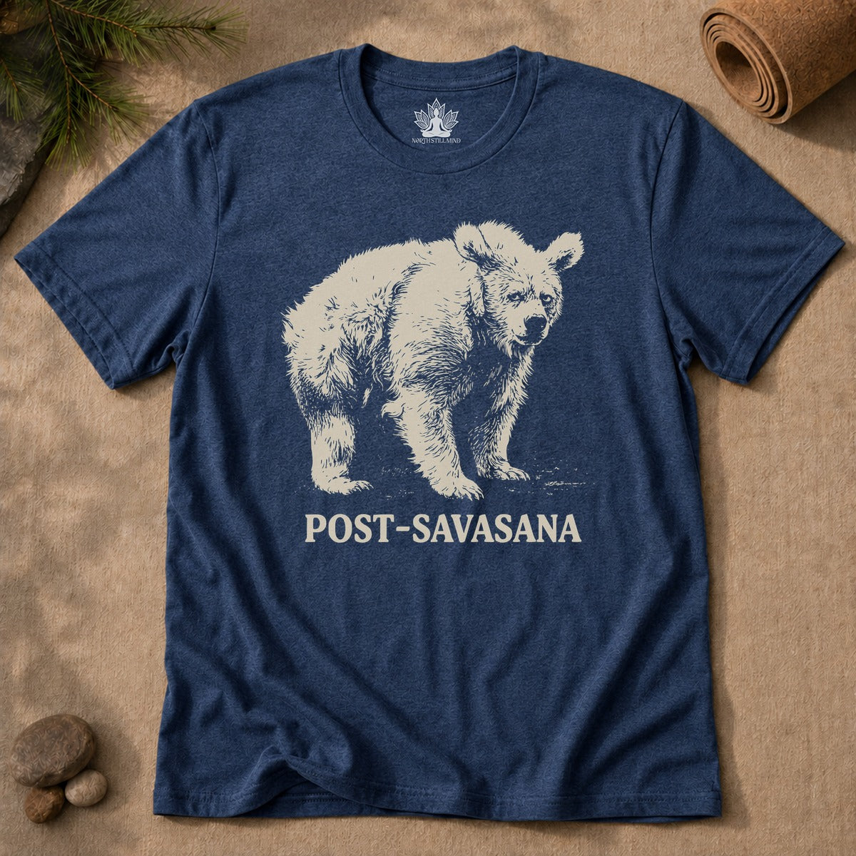 Post-Savasana Sleepy Bear Men Tee