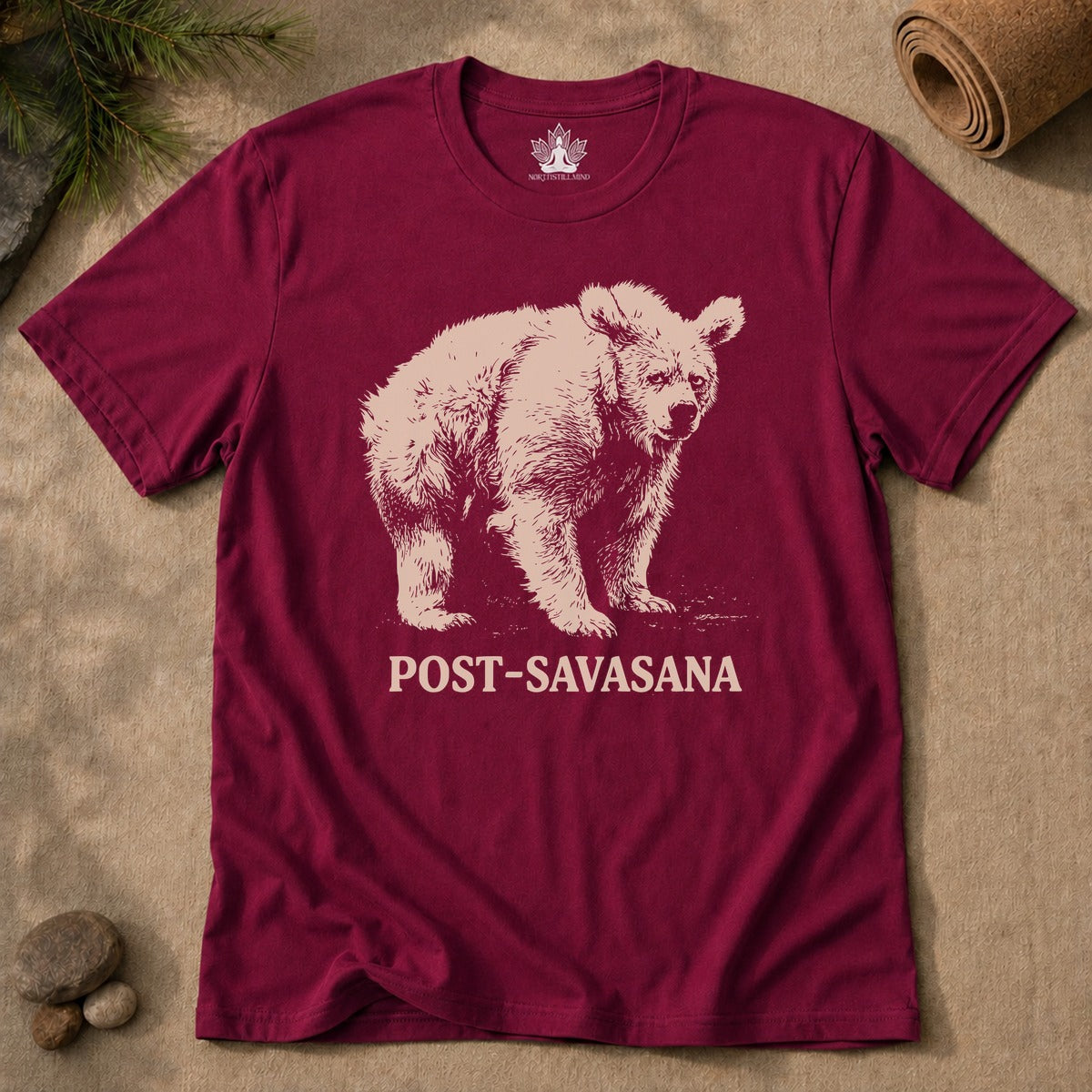 Post-Savasana Sleepy Bear Men Tee