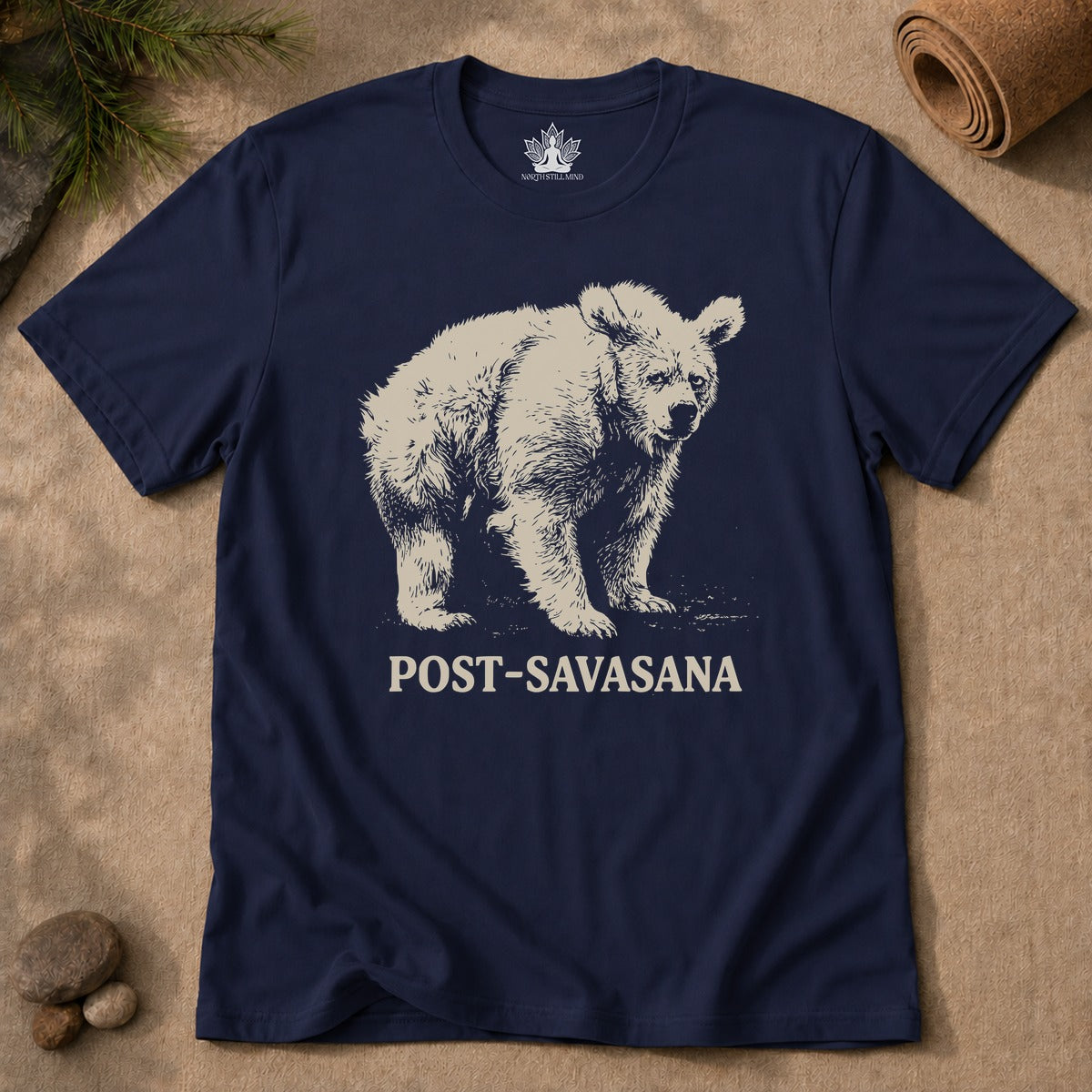 Post-Savasana Sleepy Bear Men Tee