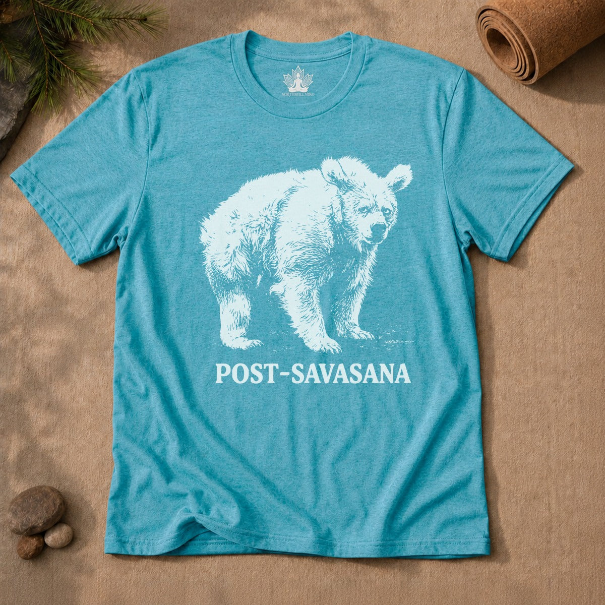 Post-Savasana Sleepy Bear Men Tee
