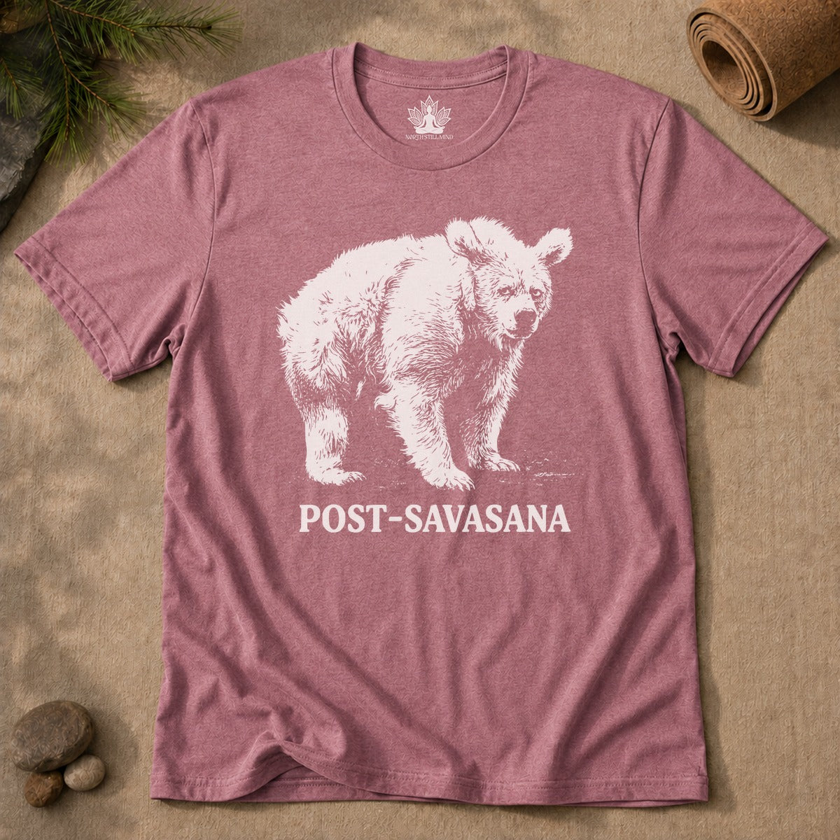 Post-Savasana Sleepy Bear Men Tee