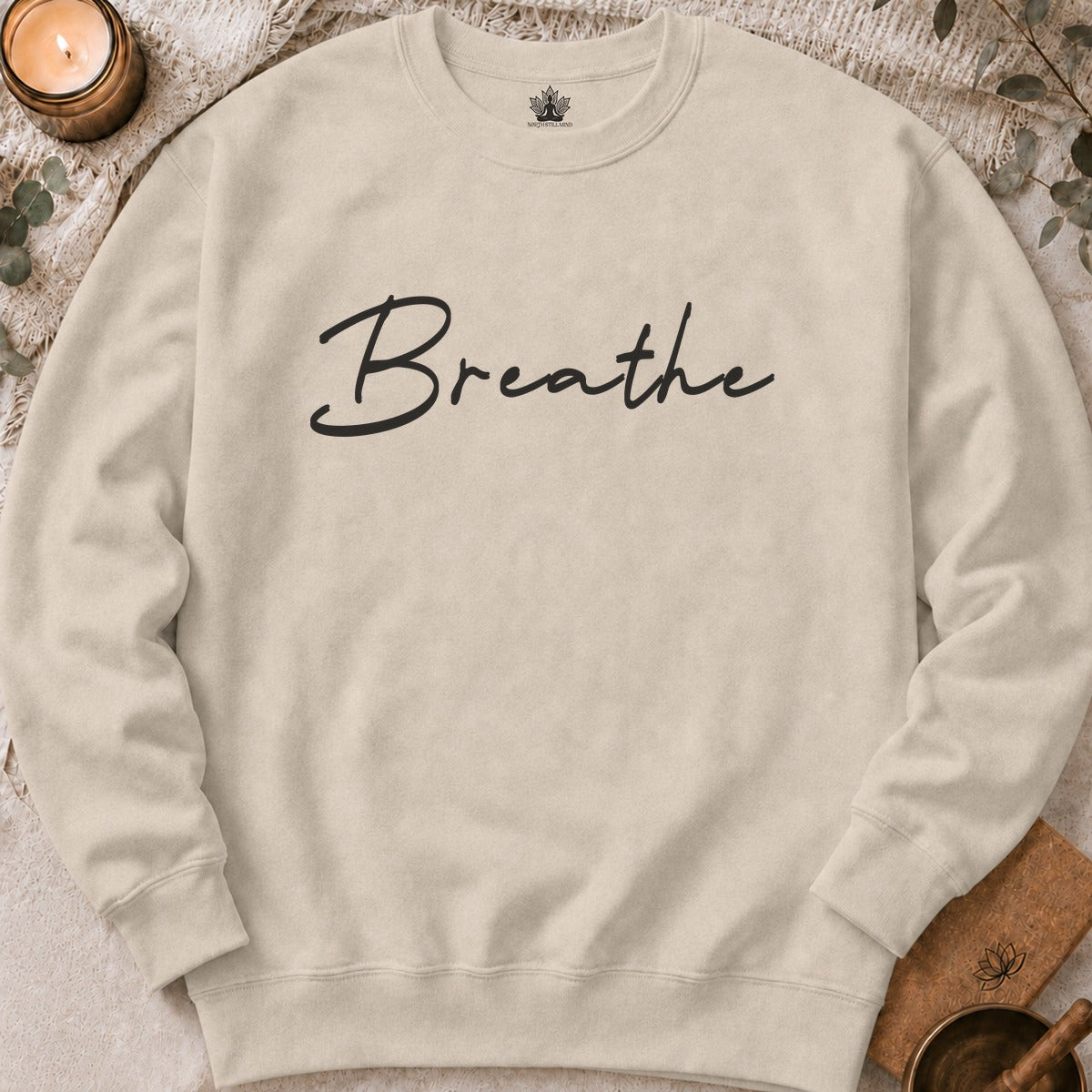 Breathe Sweatshirt - Mandala Back Print