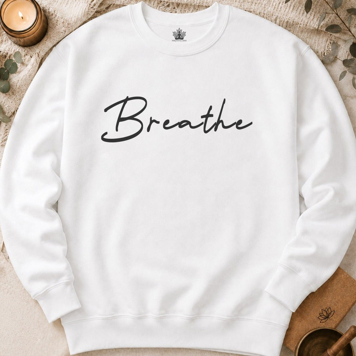Breathe Sweatshirt - Mandala Back Print