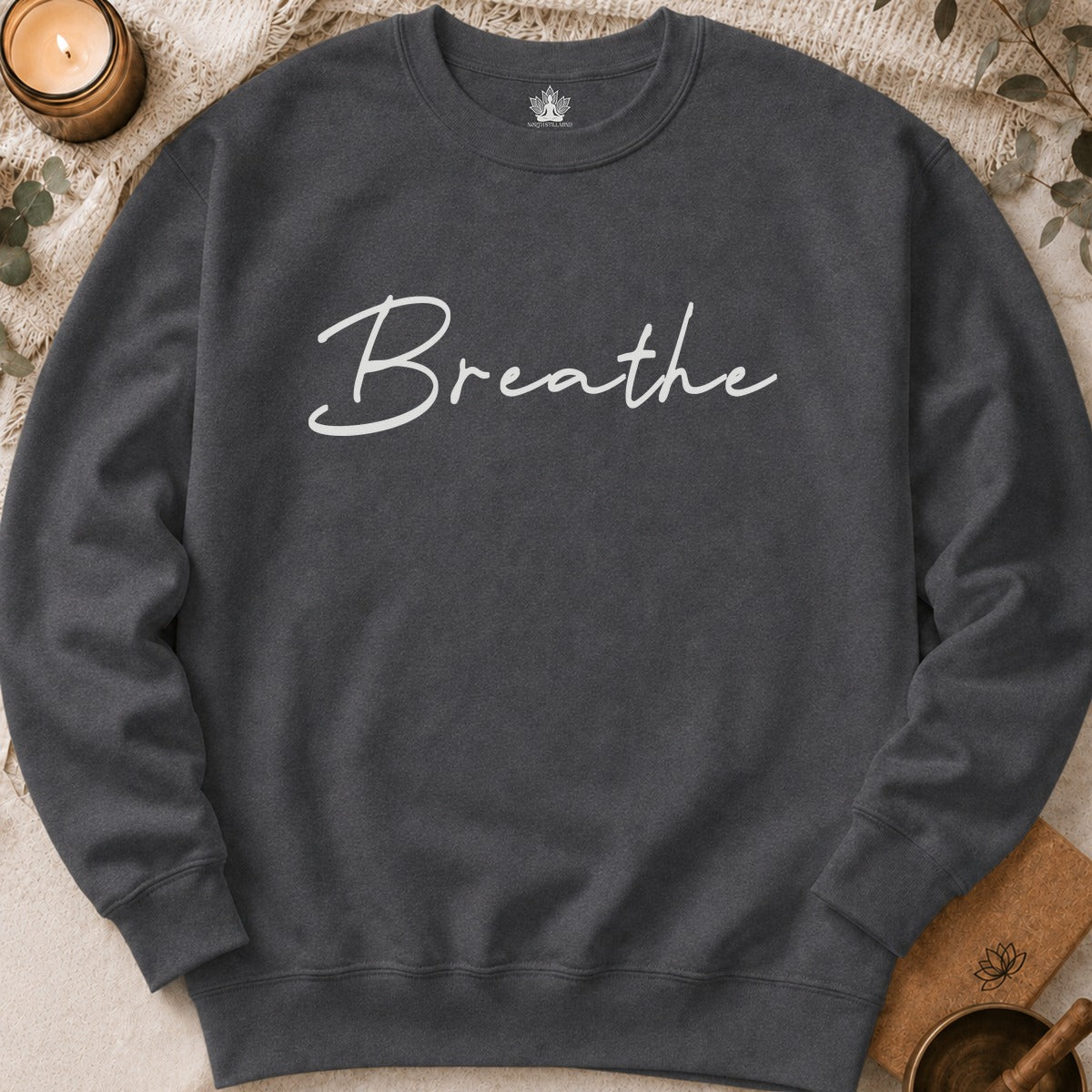 Breathe Sweatshirt - Mandala Back Print
