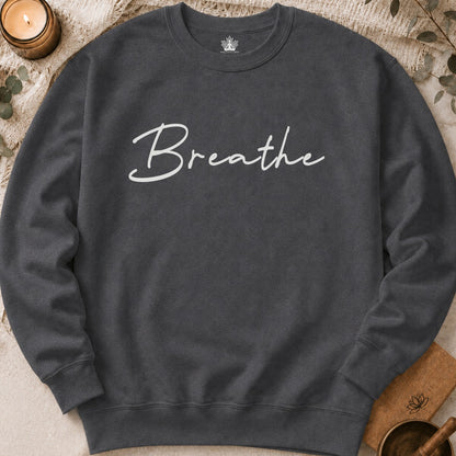 Breathe Sweatshirt - Mandala Back Print