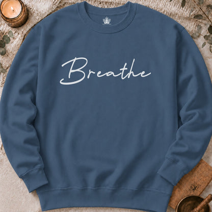 Breathe Sweatshirt - Mandala Back Print