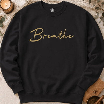 Breathe Sweatshirt - Mandala Back Print