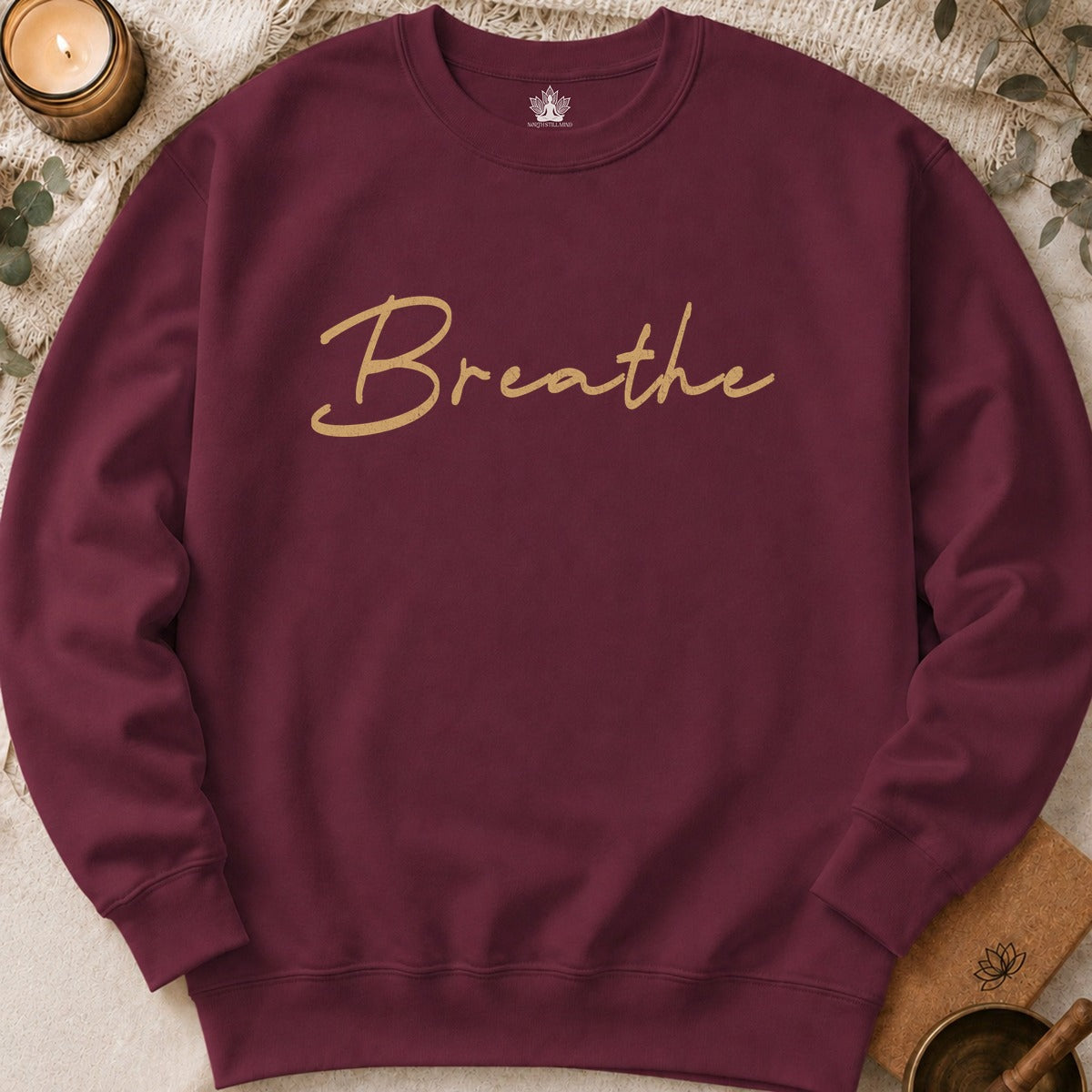Breathe Sweatshirt - Mandala Back Print