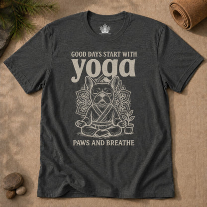 Bouledogue français et yoga