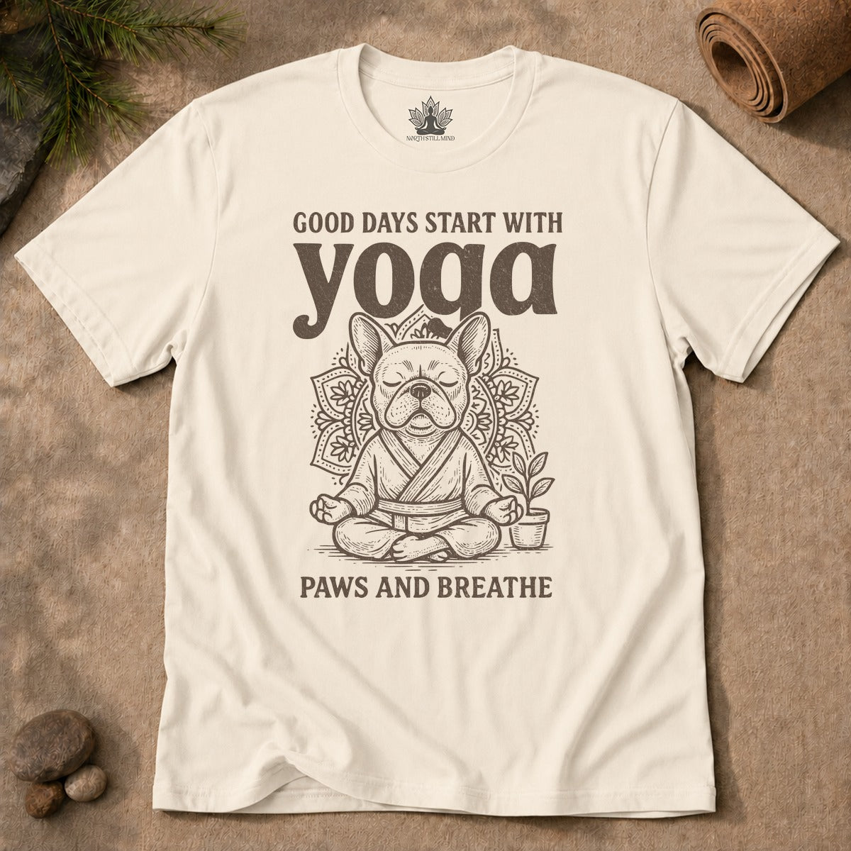 Bouledogue français et yoga