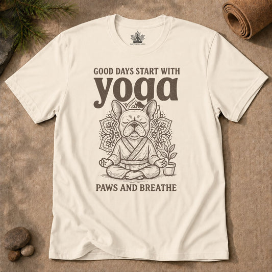 Bouledogue français et yoga