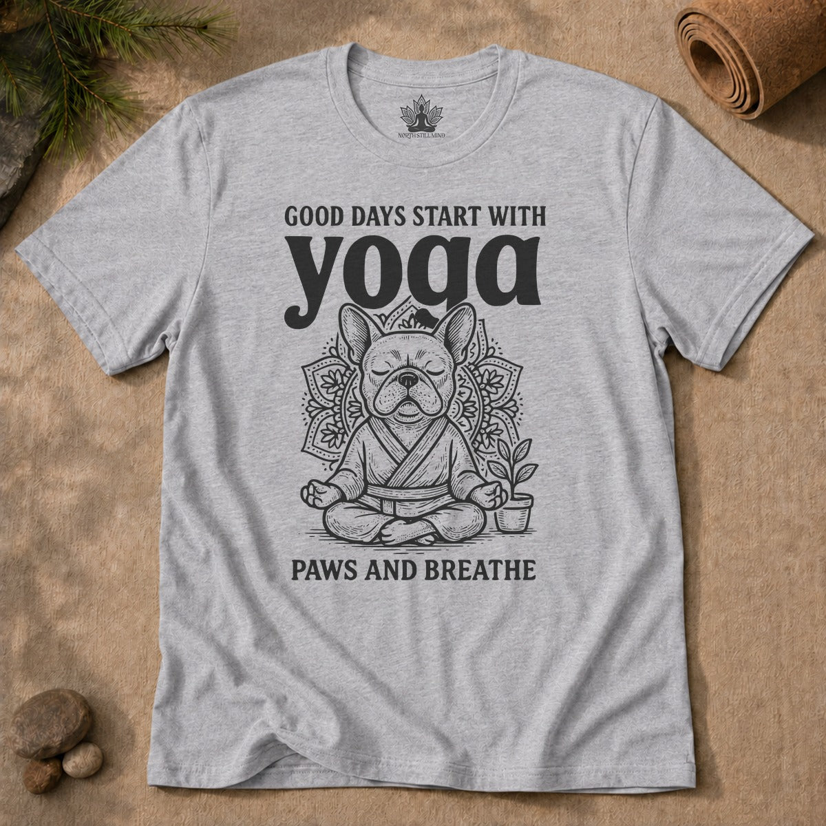 Bouledogue français et yoga