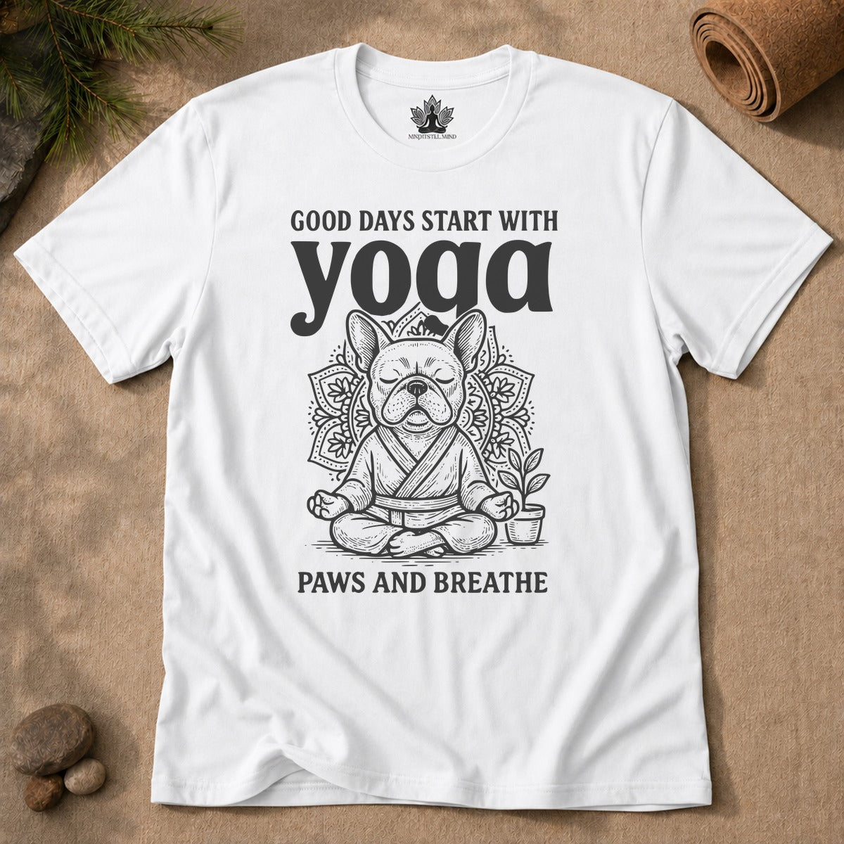Bouledogue français et yoga