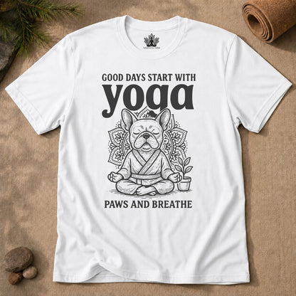 Bouledogue français et yoga