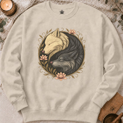Yin Yang Wolves - Spiritual Balance Sweatshirt