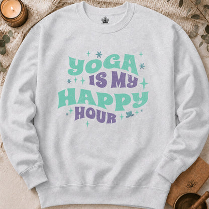 Yoga Is My Happy Hour Sweatshirt